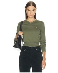 Polo Ralph Lauren - Cotton Long Sleeve Crew Neck Pullover Sweater - Lyst