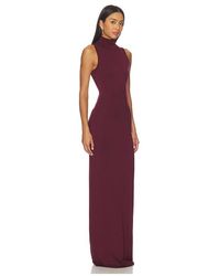 TERNE Jersey Maxi Halter Dress in White | Lyst