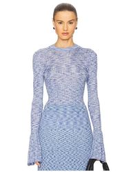 Zimmermann - Top De Manga Larga Mouline En Color Azul Talla (También En 1/S, 2/M, 3/L) - Lyst