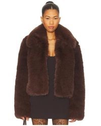 MAJORELLE - Vienna Faux Fur Jacket - Lyst