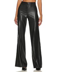 Alice + Olivia - Alice + Olivia Dylan Faux Leather Wide Leg - Lyst