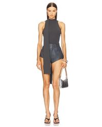 LAPOINTE - Matte Viscose Hater Neck Top - Lyst