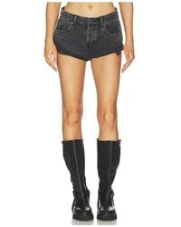 One Teaspoon - Bandits Low Waist Denim Shorts - Lyst