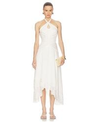 AMUR - Romee Embroidered Maxi Dress - Lyst