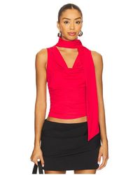superdown - Amaly Drape Top - Lyst