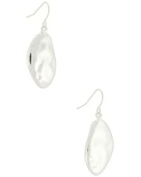 Ettika - Hammered Oval Drop Earrings - Lyst