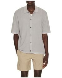 Theory - Cotton Mesh Button Down Shirt - Lyst