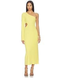 LNA - Holden Rib One Shoulder Dress - Lyst