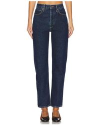 Agolde - Pantalones Rectos De Talle Alto 90S Pinch Waist En Color Denim-Dark Talla (También En 24, 25, 28, 29, 30, 31, 32, 33, 34) - Lyst