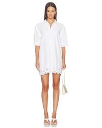FRAME - The Eyelet Play Dress - Lyst