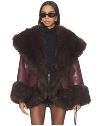 WeWoreWhat - X Revolve Cocoon Faux Fur Jacket - Lyst