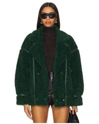 Lamarque - Chaqueta Piel Sintética Badu En Color Verde Talla (También En Xs, S, M, Xl) - Lyst