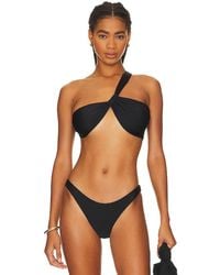 Mikoh Swimwear - Razo One Shoulder Bikini Top - Lyst