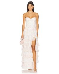 MAJORELLE - Vestido Largo Deidre En Color Blanco Talla (También En M, S, Xl, Xs, Xxs) - Lyst