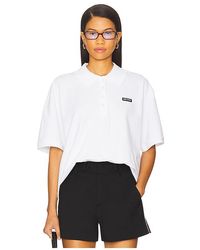 ROTATE BIRGER CHRISTENSEN - Cotton Short Sleeve Polo - Lyst
