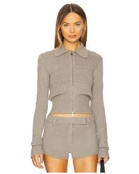AYA MUSE - Ivy Zip Up Cardigan - Lyst