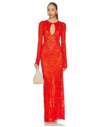 Blumarine - Long Knit Dress - Lyst