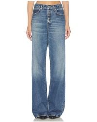 FRAME - The Loose Exposed Buttons Jeans - Lyst