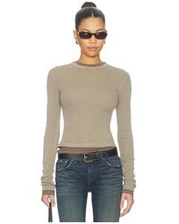 Citizens of Humanity - Pillar Waffle Crewneck Top - Lyst