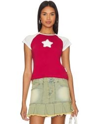 The Laundry Room - Stardom Raglan Baby Tee - Lyst