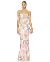 Bronx and Banco - Magnolia Rosie Off The Shoulder Column Gown - Lyst