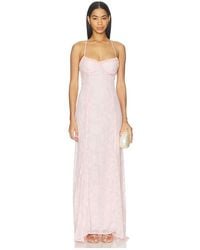 Runaway the Label - Ellerby Frill Trim Maxi Dress - Lyst