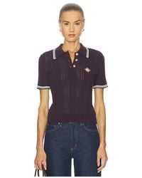 CASABLANCA - Short Sleeve Polo Top - Lyst