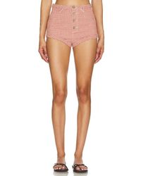Free People - X Revolve Checked Out Plaid Brief - Lyst