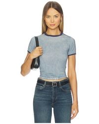 Rag & Bone - Miramar Track Baby Tee - Lyst