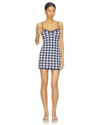 For Love & Lemons Bridget Beaded Mini Dress in Natural | Lyst