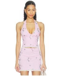 MAJORELLE - Anais Halter Top - Lyst