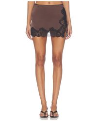 Elodie the Label - Claude Satin Mini Skirt - Lyst