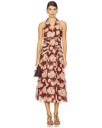 Cinq À Sept - Vestido Midi Jelica En Color Vino Talla (También En 00, 10, 2, 4, 6, 8) - Lyst