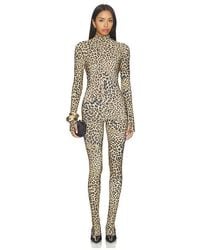 Norma Kamali - Long Sleeve Slim Fit Turtle Catsuit With Footie - Lyst