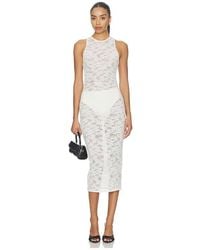 Fleur du Mal - Le Stretch Lace Racer Tank Dress - Lyst