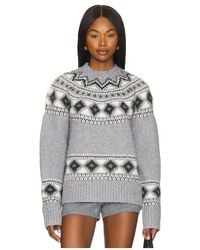 House of Harlow 1960 - Dalida Fairisle Sweater - Lyst