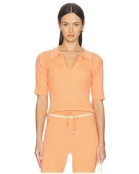 La Porte - Odette Knit Polo - Lyst