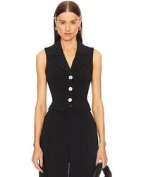 L'academie - 'Academie By Marianna Carinne Crepe Vest Top - Lyst