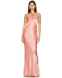 Shona Joy - La Lune High Neck Twist Maxi Dress - Lyst