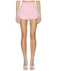 Generation Love - Tayla Windowpane Suiting Micro Shorts - Lyst