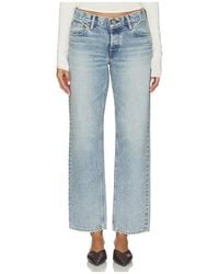 Moussy - Albany Low Straight Leg Jeans - Lyst