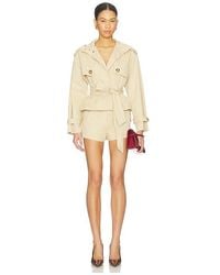 Line & Dot - Kaelin Trench Style Romper - Lyst