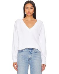 The Great - The V Neck Sweatshirt - Lyst