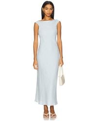 Faithfull the Brand - Vestido Midi Ilride En Color Bebe Azul Talla En - Lyst