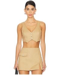 Amanda Uprichard - Ethan Cropped Vest - Lyst