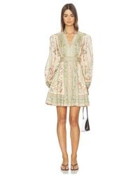 Zimmermann - Roselight Plunge Mini Dress - Lyst