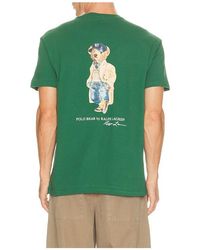 Polo Ralph Lauren - Short Sleeve Jersey Knit Litchfield Bear Graphic T-Shirt - Lyst