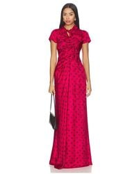 Saloni - Kelly Long Dress - Lyst