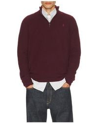 Polo Ralph Lauren - Long Sleeve Cotton 1/2 Zip Pullover Sweater - Lyst