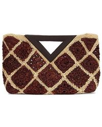 Veronica Beard - Tasche Mit Henkel Crochet Raffia Vesper - Lyst